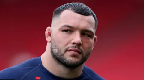 Getty Images A close-up shot of Ellis Genge looking away to the right of camera