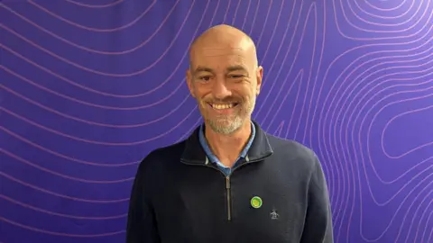 Ben Dobson at the BBC Radio Surrey studios. 