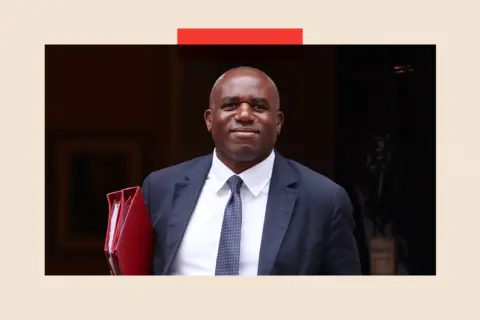 Andy Rain/ EPA /Shutterstock David Lammy outside 10 Downing Street in London