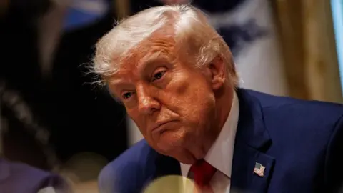 US President Donald Trump during a Cabinet meeting in on 27 May 2026