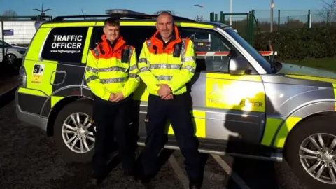 Highways Agency Andrew Binns and Gavin Buffam