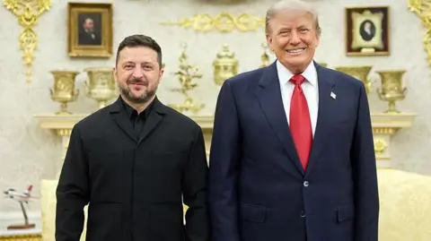 Zelensky and Trump in the Oval Office 