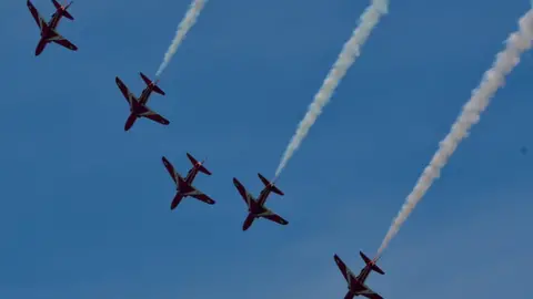 BBC Red Arrows at Cosford Air Show