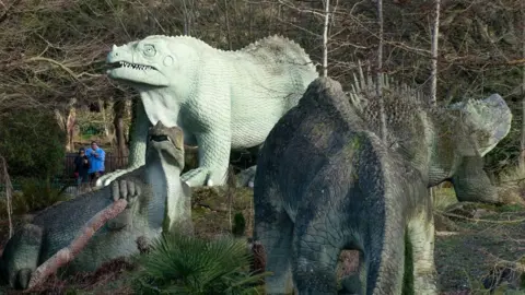 Chris Redgrave/Historic England Dinosaurs in a park