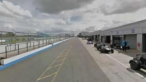 Google A google street view image of the Donington Park racetrack