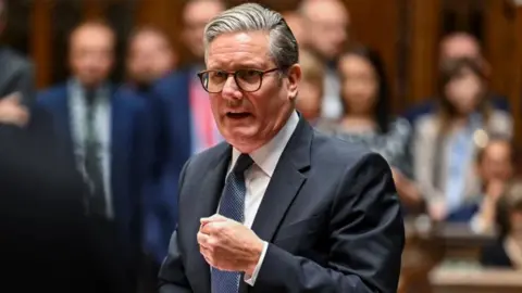 Prime Minister Sir Keir Starmer speaking in the House of Commons