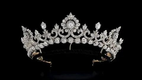 Hancocks Anglesey Tiara being sold by Hancocks London at the TEFAF fair in Maastricht, Netherlands