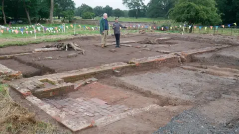 National Trust Dig site at Attingham