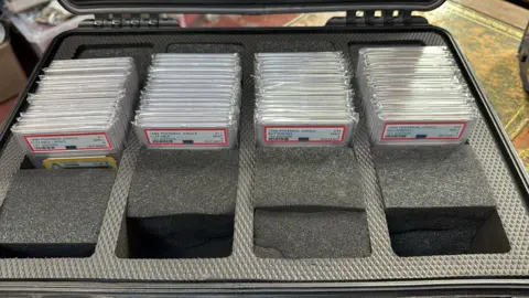 Hansons Auctioneers Pokémon cards in holders