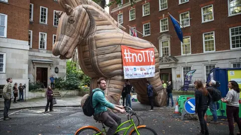 Getty Images Anti-TIPP protesters