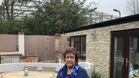 BBC Linda Wardlaw in her garden