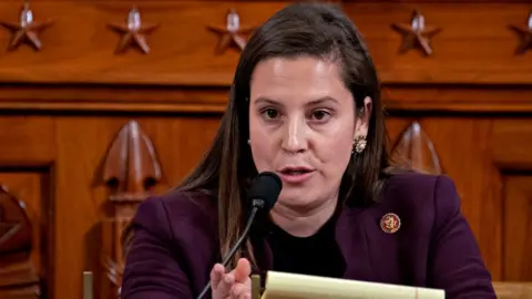 Getty Images Elise Stefanik at a Congressional hearing