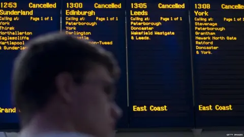 Getty Images cancelled trains