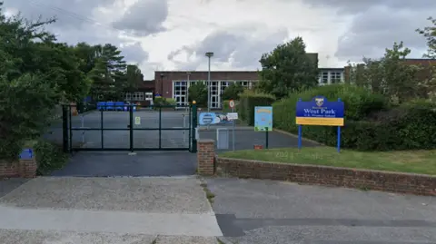 A google street view image of West Park Primary, in Worthing