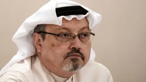 AFP File photo of Jamal Khashoggi (15 December 2014)