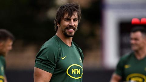 Etzebeth pictured during a South Africa training session