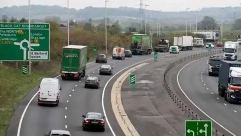 National Highways Black cat roundabout