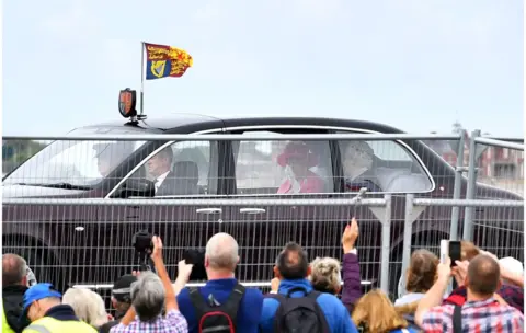 Reuters Queen Elizabeth II in a car