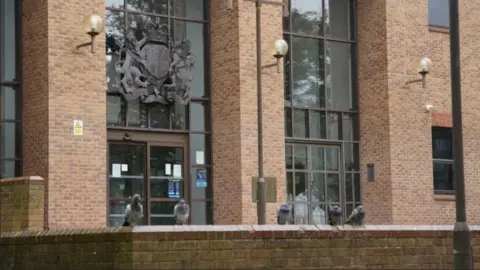 A general view of Derby Crown Court.
