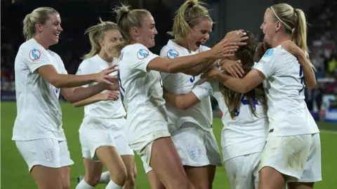 England team celebration