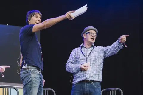 Getty Images Brian Cox and Robin Ince