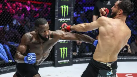 Fabian Edwards punches Gegard Mousasi