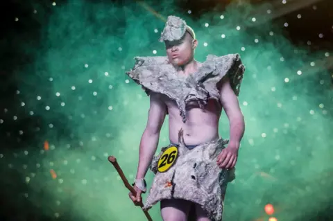 EPA A participant on a catwalk