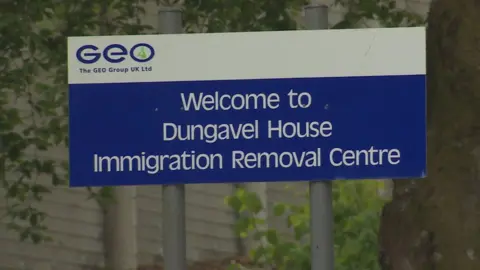 BBC Dungavel House sign