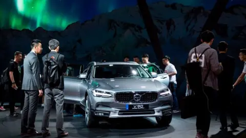 Getty Images Volvo car, Shanghai Auto Show