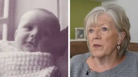 BBC Jill Killington and the baby she was forced to relinquish