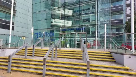 LDRS The entrance to Endeavour House in Ipswich