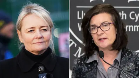 PA Media | Getty Images Sharon Graham and Eluned Morgan