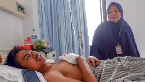 Muhammad Fadli in hospital