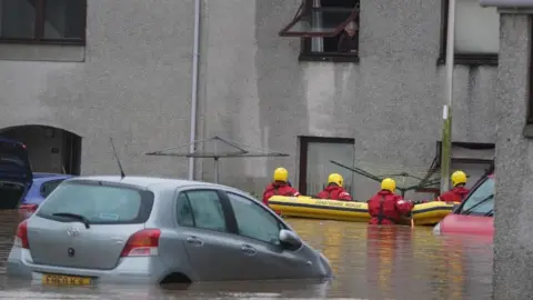 PA Media Rescue teams in Brechin