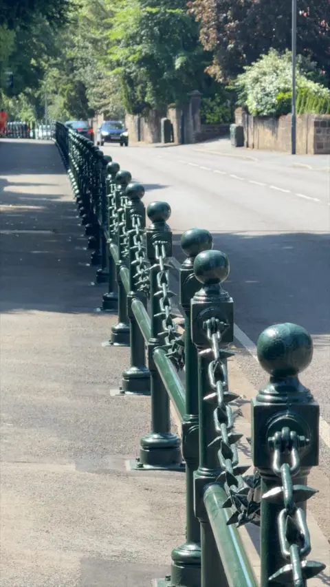Bollards on Duffield Road in Derby