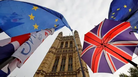 Getty Images Flags in Westminster