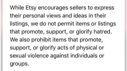 Samuel Hague Etsy response