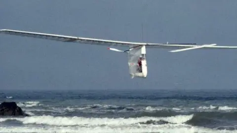 Bryan Allen in the Gossamer Albatross