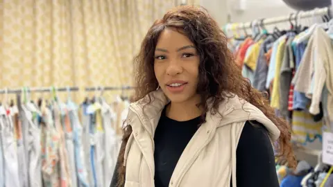 Lauren Carter/BBC Lisa Bartram at Growbaby in Moulsham Street.