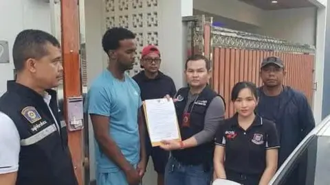 Provincial Police Region 8 Thai authorities seized 12 bags of cannabis and 39 canisters of nitrous oxide, in the days that followed the drugs bust the rappers travelled to Somalia 