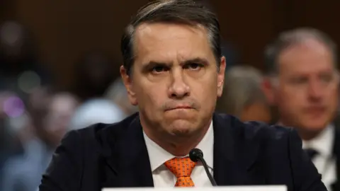 Acting Attorney General Todd Blanche appears at his confirmation hearing.