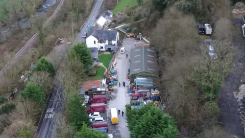 Crown Prosecution Service Aerial shot of the farm