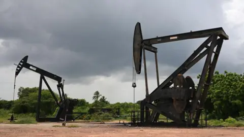 AFP Oil pumps in Maracaibo, Venezuela, on 12 July 2024