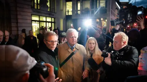 PA Media Bob Stewart outside court on Friday 3 November after being found guilty of racist abuse