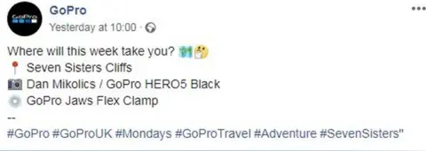 GoPro/Facebook GoPro Facebook page