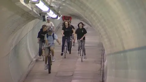 BBC Tyne cycle tunnel