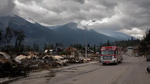 Reuters Fire-ravaged homes in Jasper