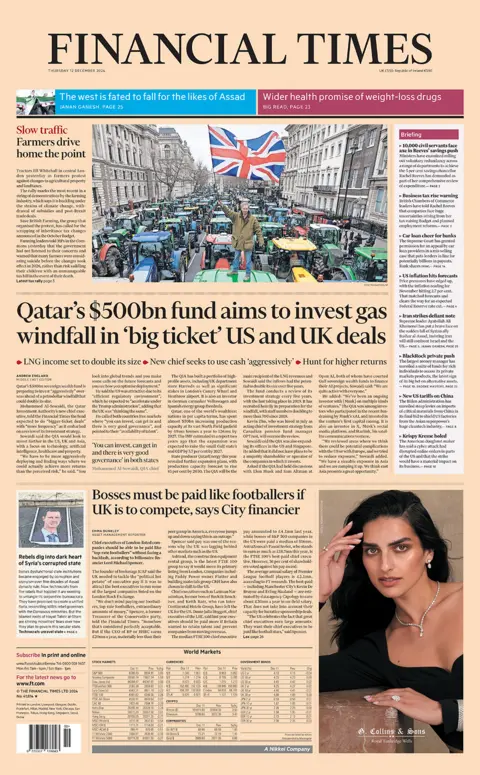  "Qatar's $500bn fund aims to invest gas windfall in 'big ticket' US and UK deals". 