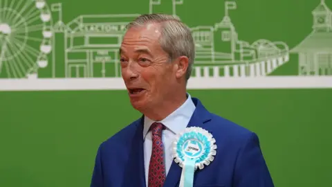 Nigel Farage smiling