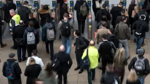 Getty Images passengers at manchester Victoria